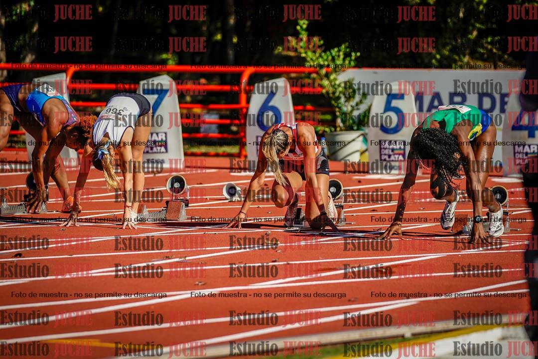 Fotos de los 100 m con vallas de mujeres - hepta 1