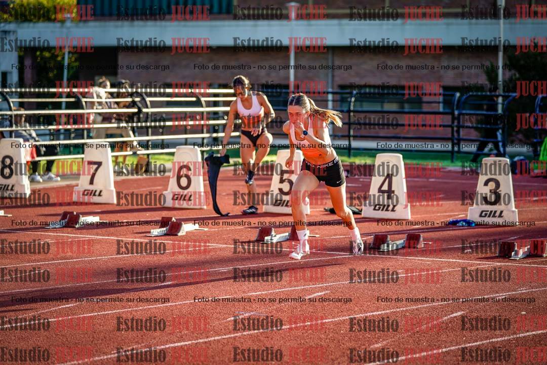 Fotos de los 100 m con vallas de mujeres