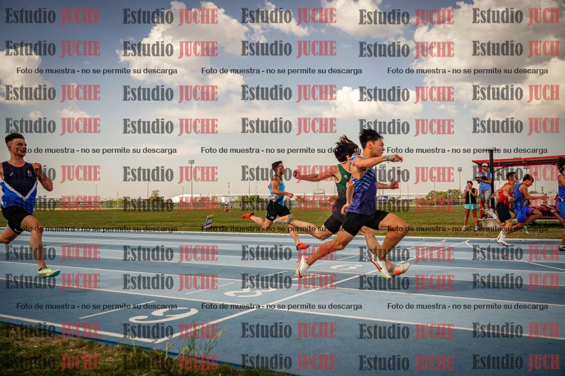 Fotos de los 80 m llanos de varones