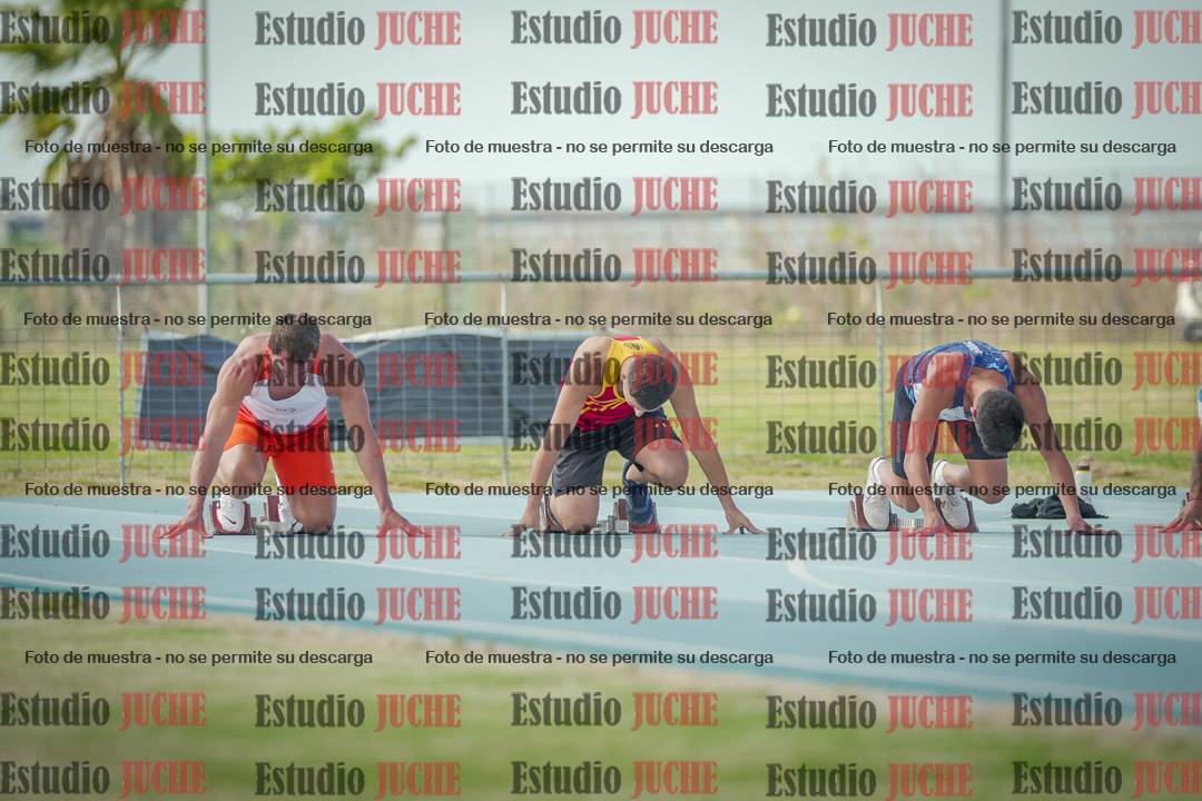 Fotos de los 100 m llanos de varones