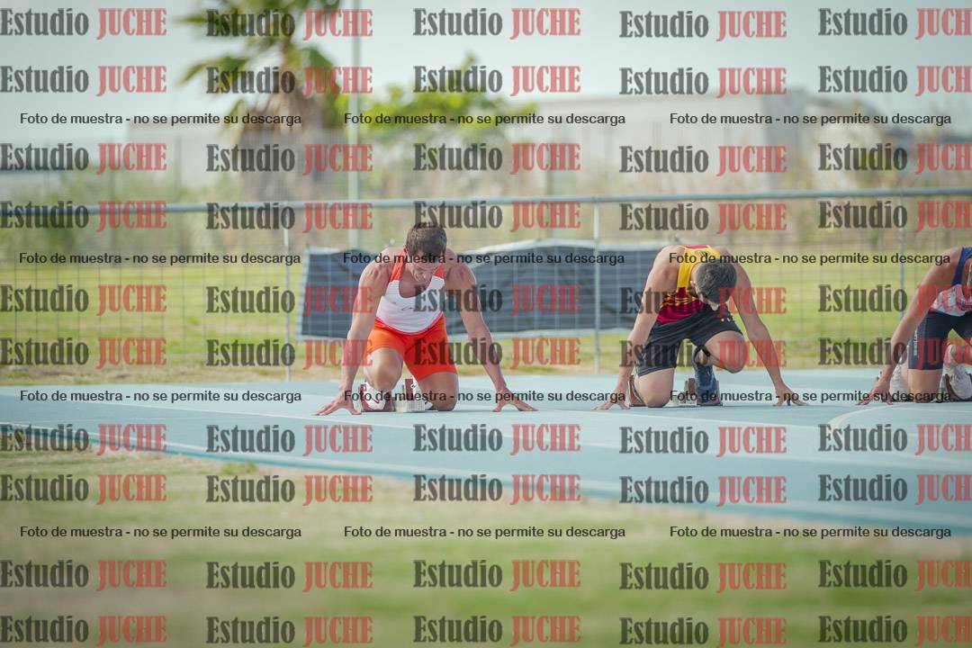 Fotos de los 100 m llanos de varones
