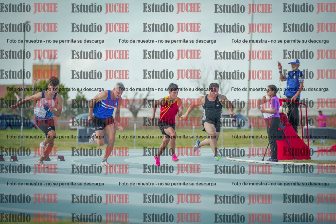 Fotos de los 100 m llanos de varones