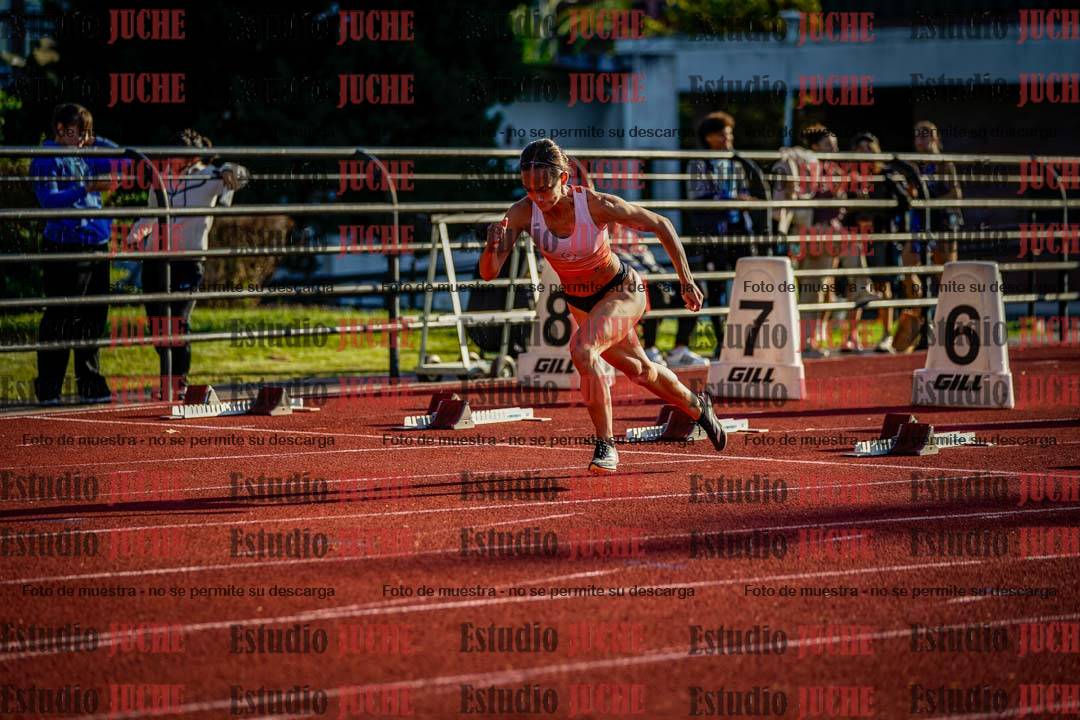 Fotos de los 100 m con vallas de mujeres