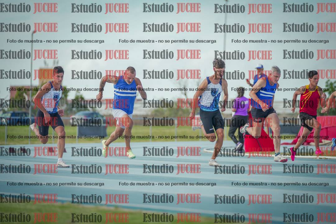 Fotos de los 100 m llanos de varones