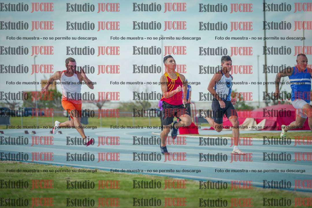 Fotos de los 100 m llanos de varones