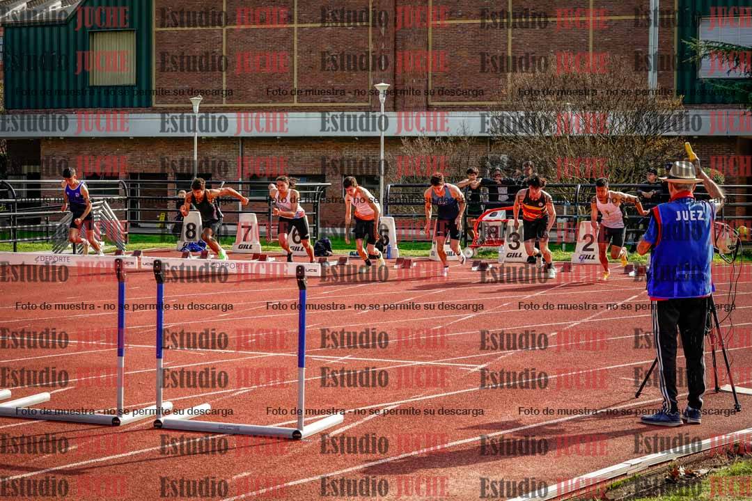 Fotos de los 110 m con vallas de varones