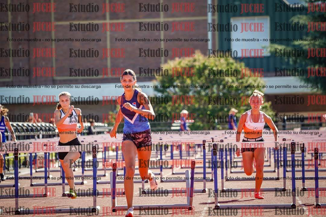 Fotos de los 100 m con vallas de mujeres