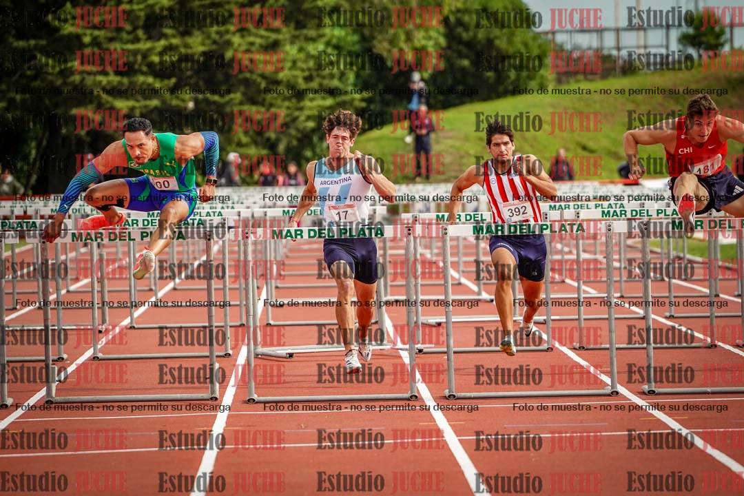 Fotos de los 110 m con vallas de varones