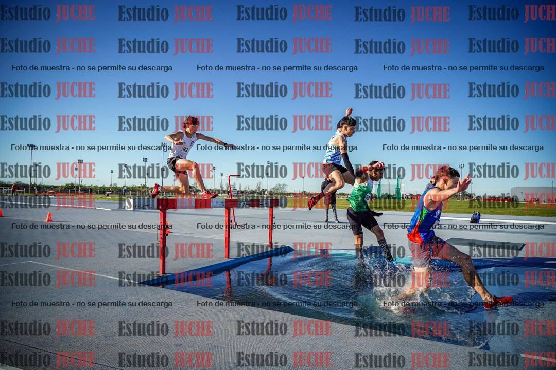 Fotos de los 3000 m con obstáculos de varones
