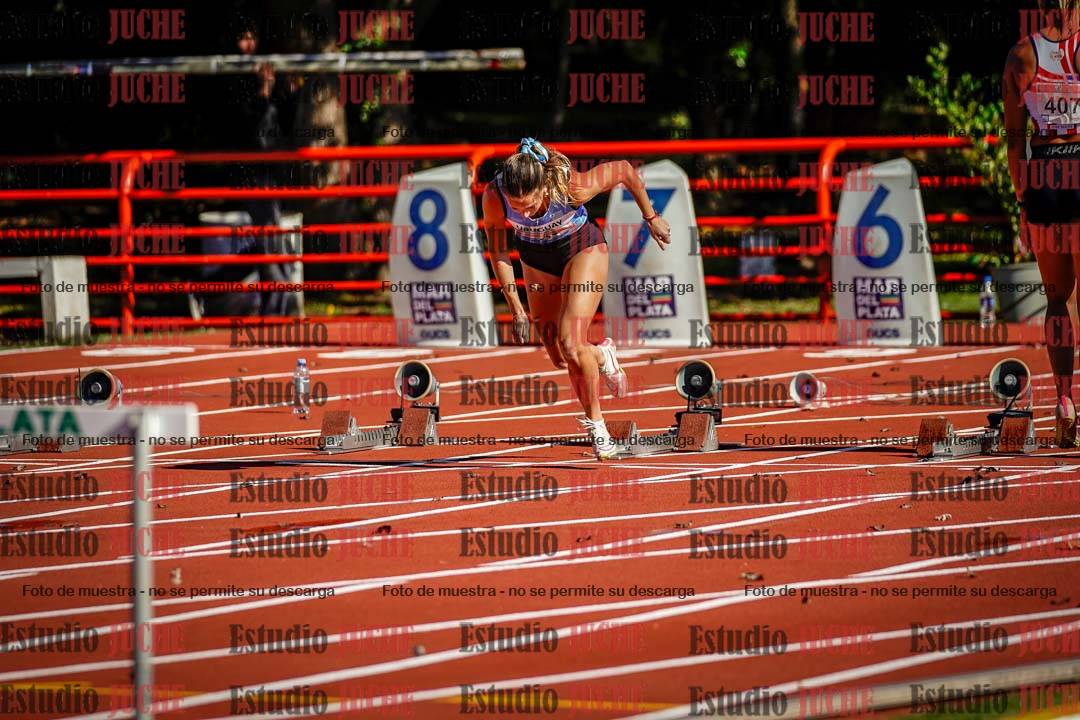 Fotos de los 100 m con vallas de mujeres - hepta 1