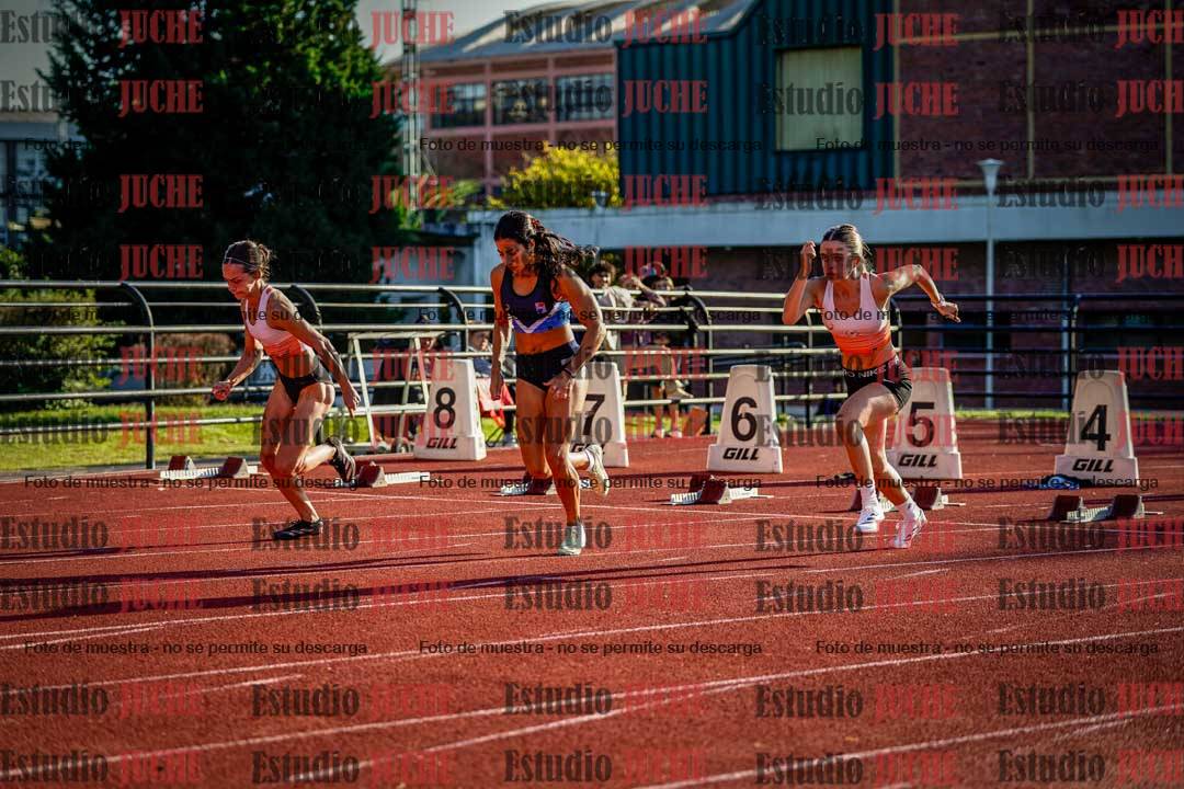 Fotos de los 100 m con vallas de mujeres