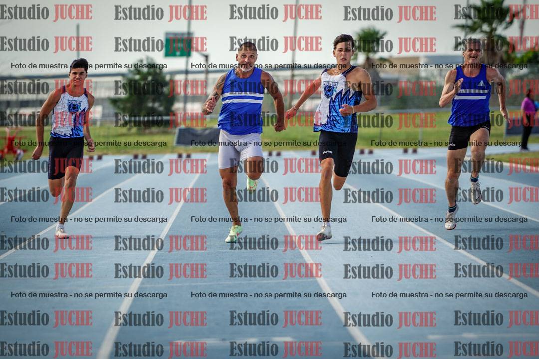 Fotos de los 100 m llanos de varones