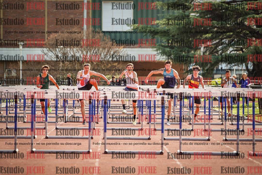 Fotos de los 110 m con vallas de varones