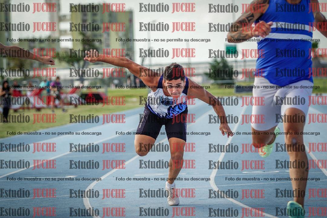 Fotos de los 100 m llanos de varones