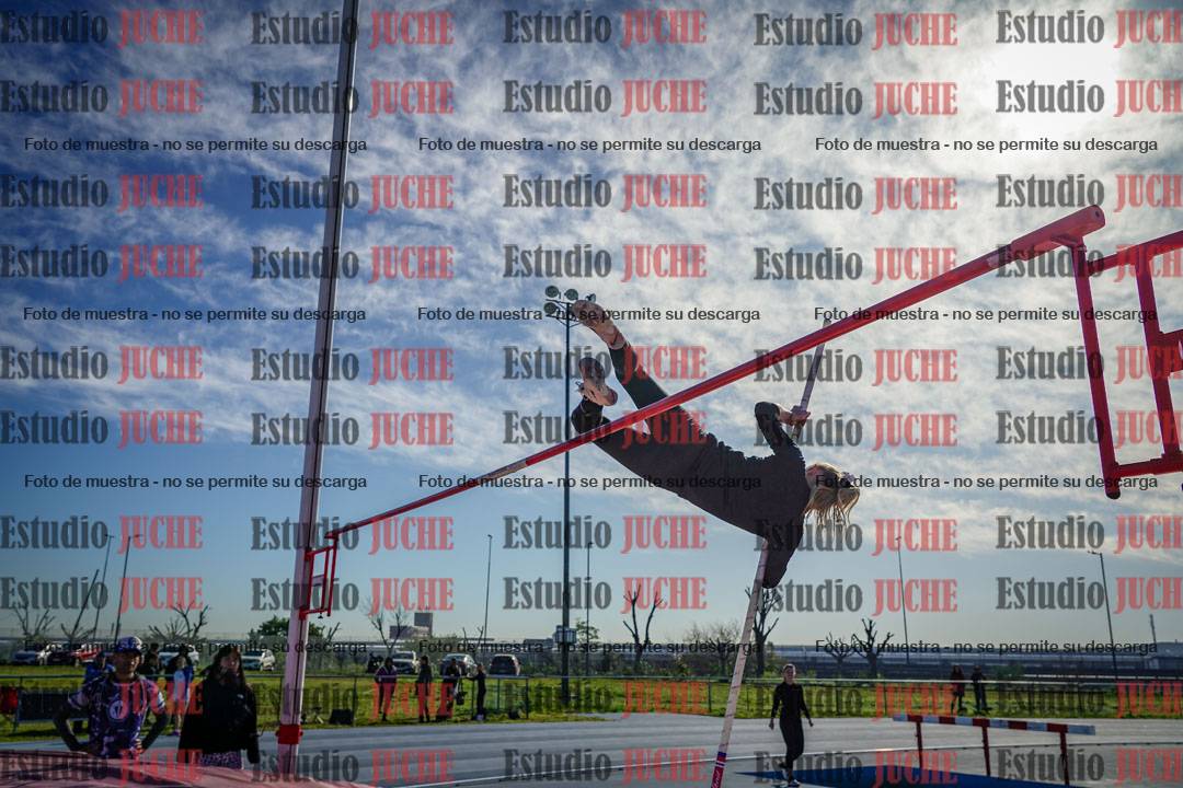 Fotos del salto con garrocha de mujeres y varones