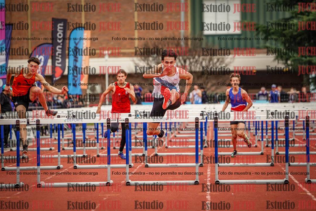 Fotos de los 110 m con vallas de varones