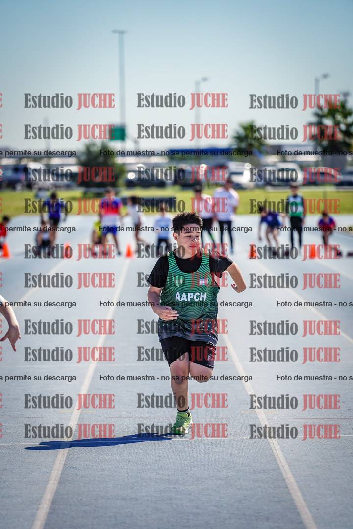 Fotos de los 50 m llanos de varones