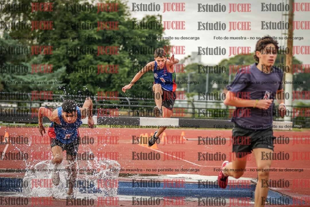 Fotos de los 3000 m con obstáculos de varones