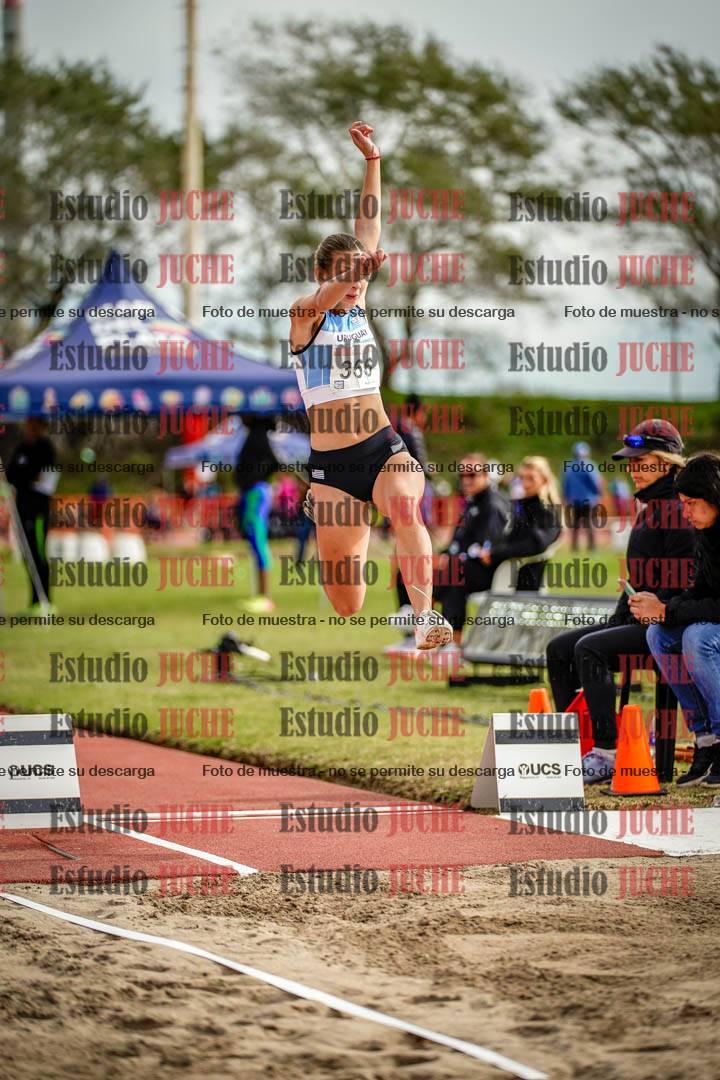 Fotos del salto en largo de mujeres - hepta 5