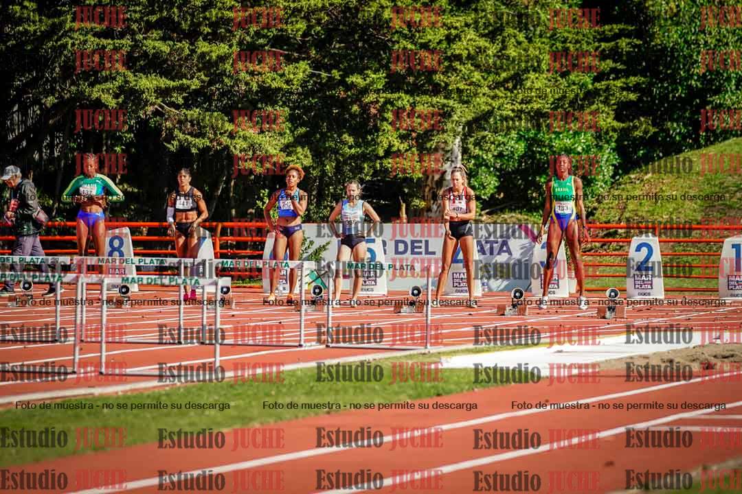 Fotos de los 100 m con vallas de mujeres - hepta 1
