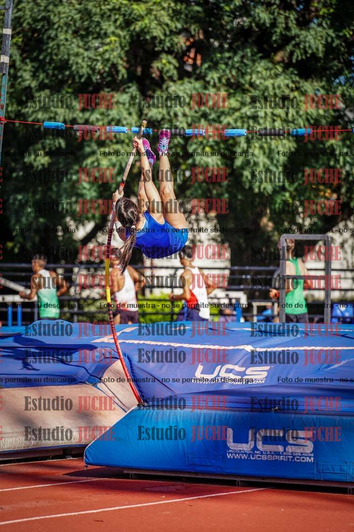 Fotos del salto con garrocha de mujeres y varones