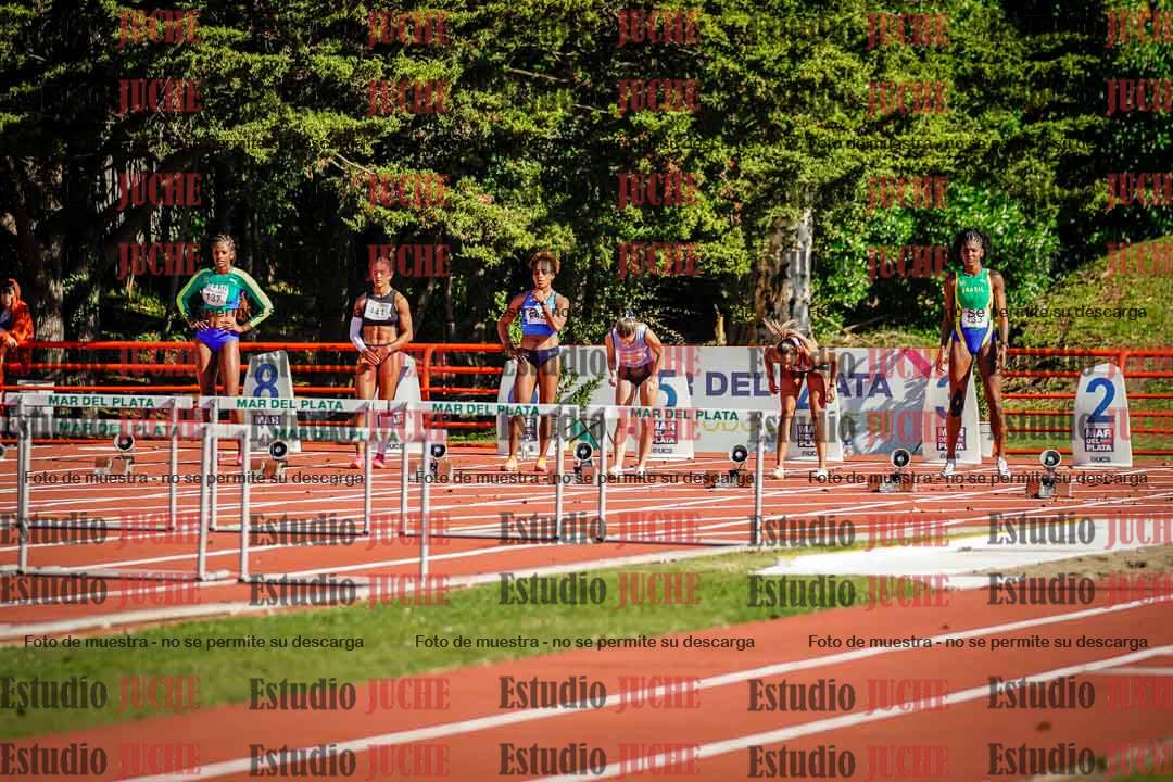 Fotos de los 100 m con vallas de mujeres - hepta 1