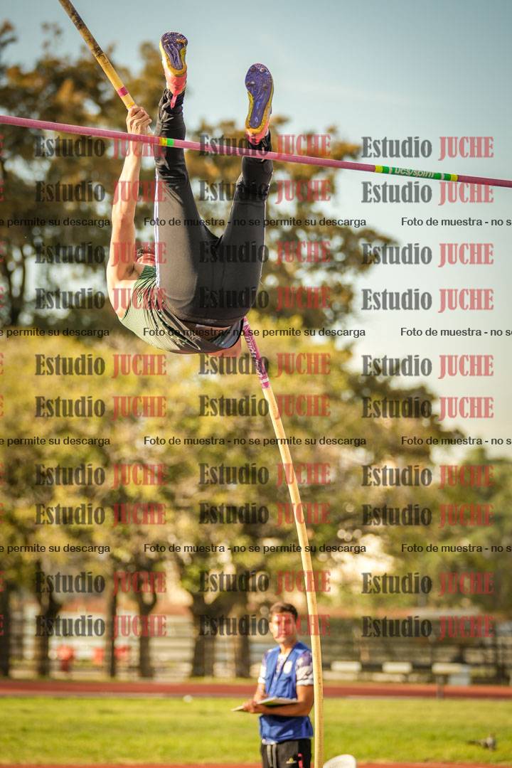 Fotos del salto con garrocha de mujeres y varones
