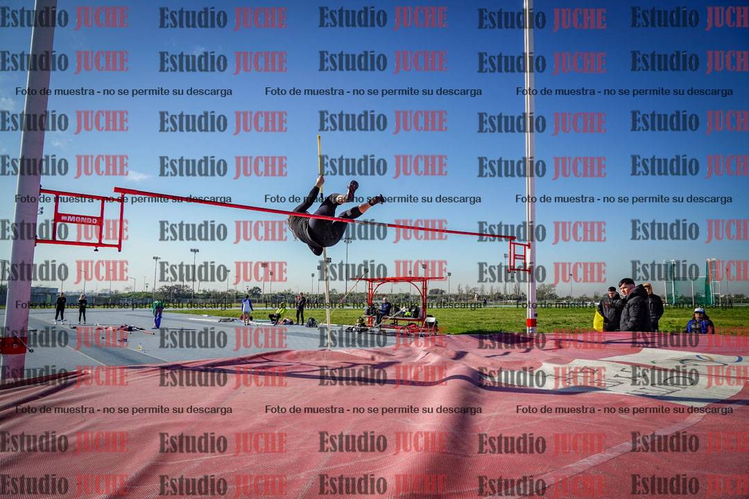 Fotos del salto con garrocha de mujeres y varones