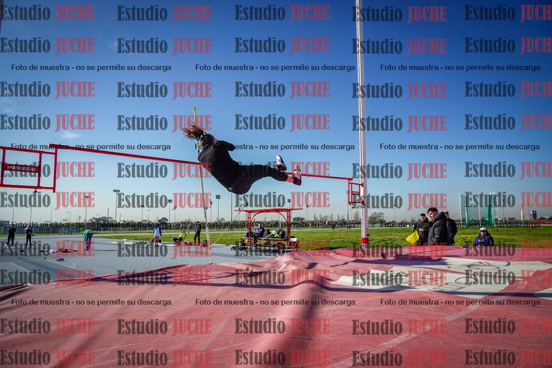 Fotos del salto con garrocha de mujeres y varones