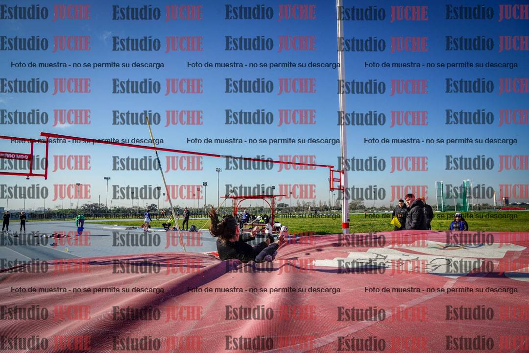 Fotos del salto con garrocha de mujeres y varones