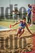 Fotos del salto en largo de mujeres
