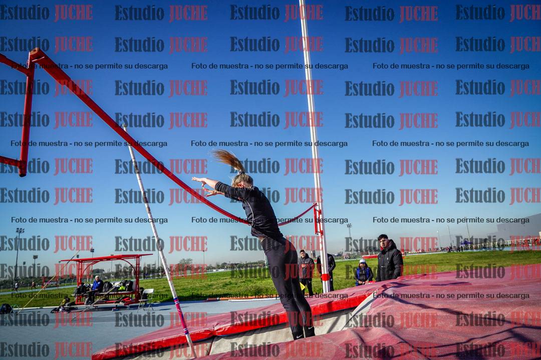 Fotos del salto con garrocha de mujeres y varones
