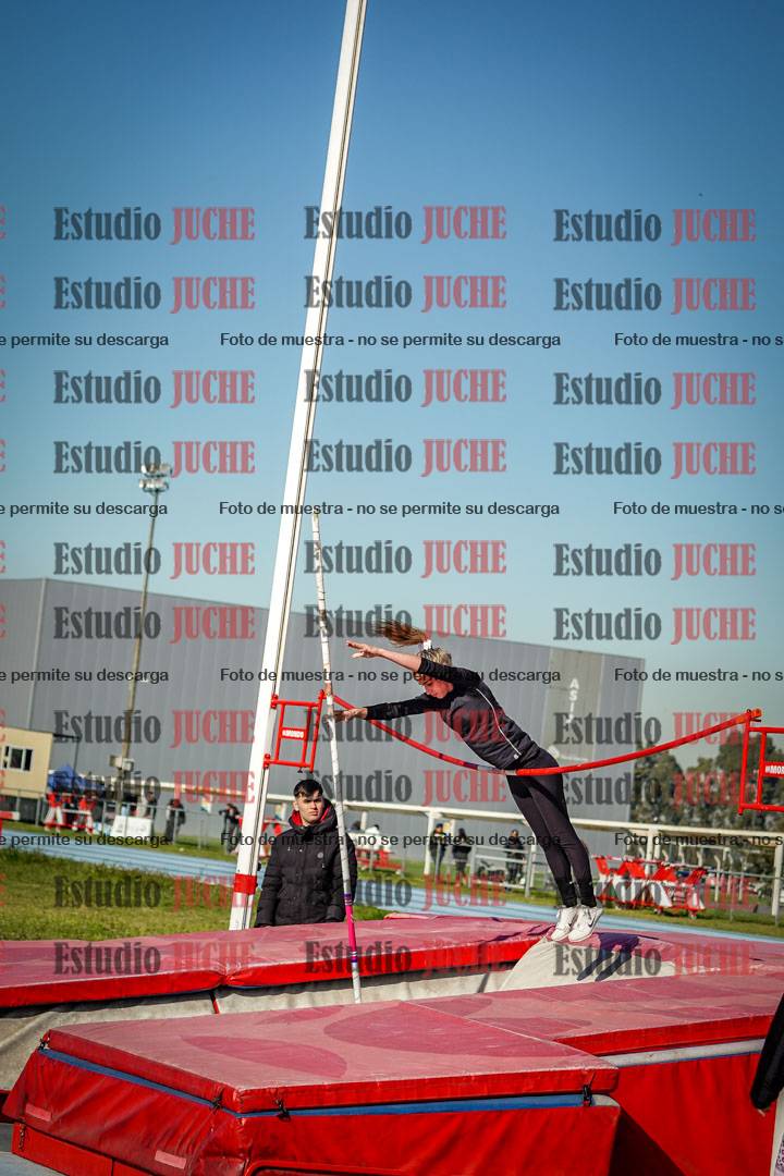 Fotos del salto con garrocha de mujeres y varones