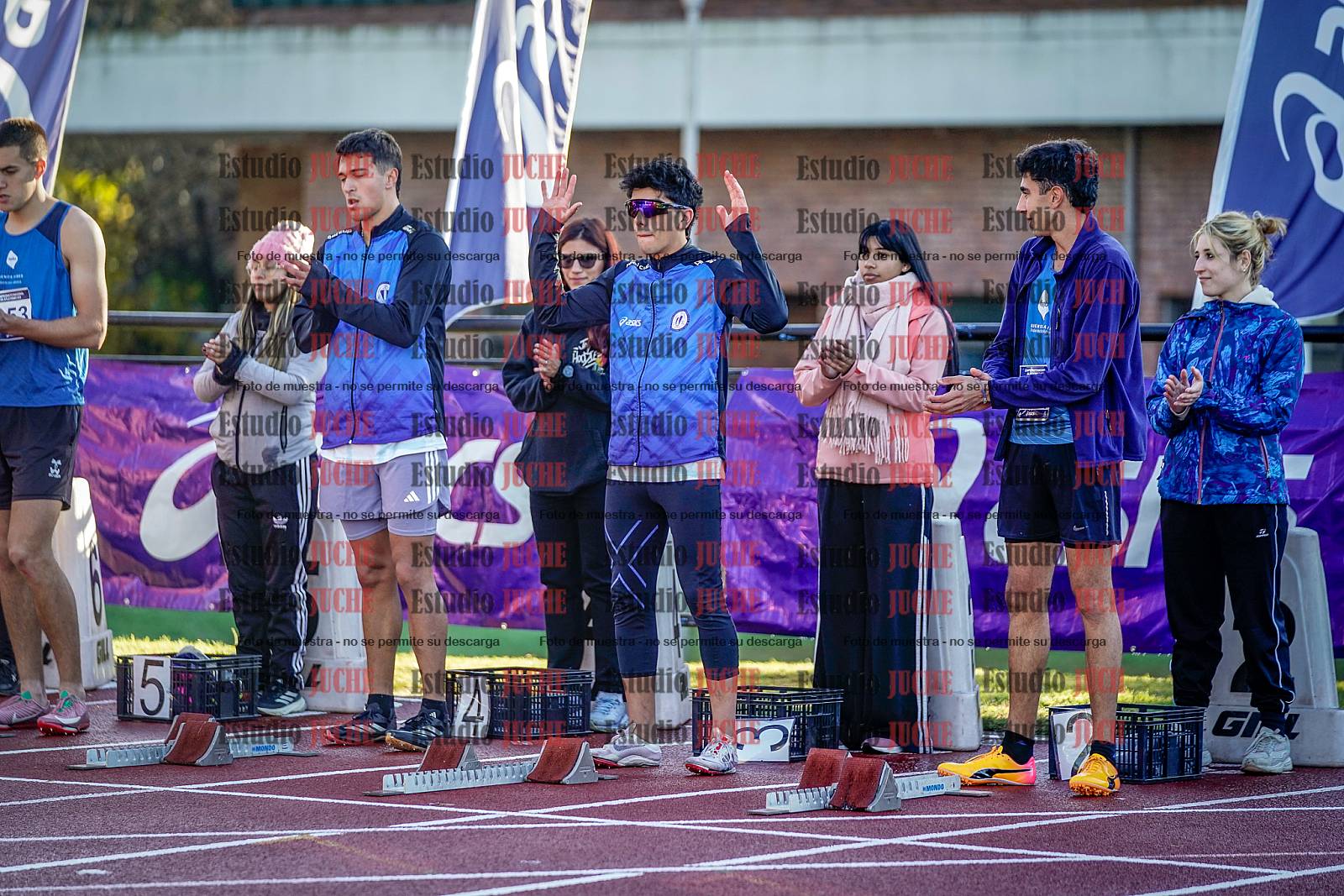 Fotos de los 110 m con vallas de varones - decatlón 6