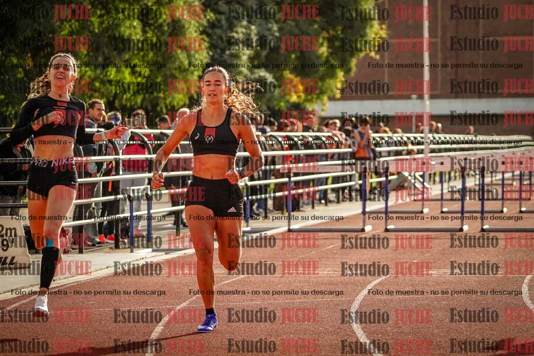Fotos de los 100 m con vallas de mujeres