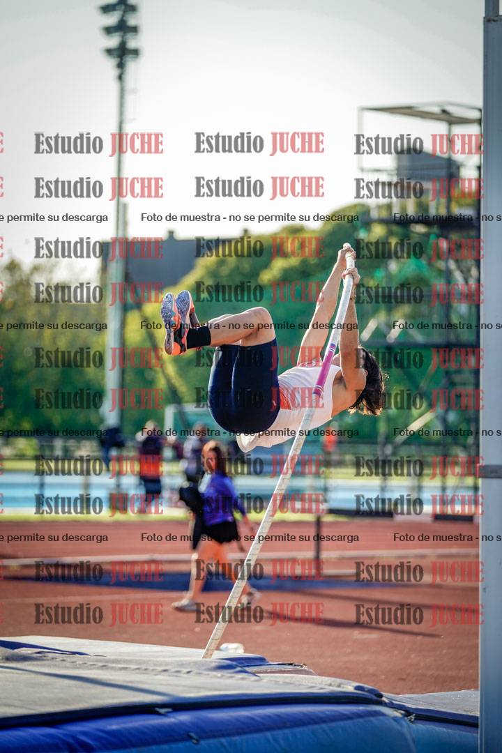 Fotos del salto con garrocha de mujeres y varones