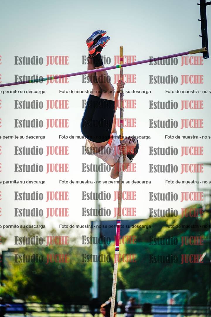 Fotos del salto con garrocha de mujeres y varones