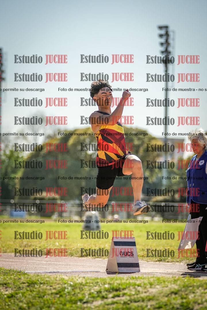 Fotos del salto en largo de varones