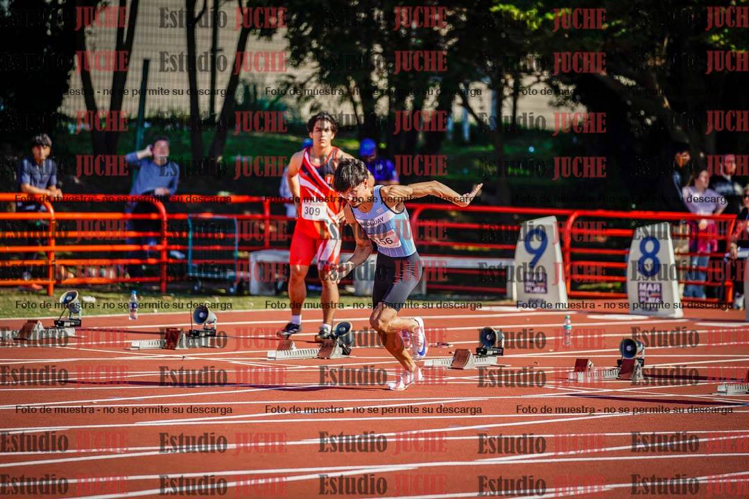 Fotos de los 100 m de varones