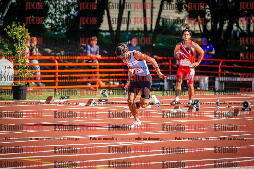 Fotos de los 100 m de varones