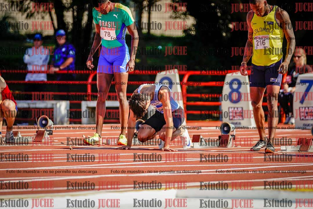 Fotos de los 100 m de varones