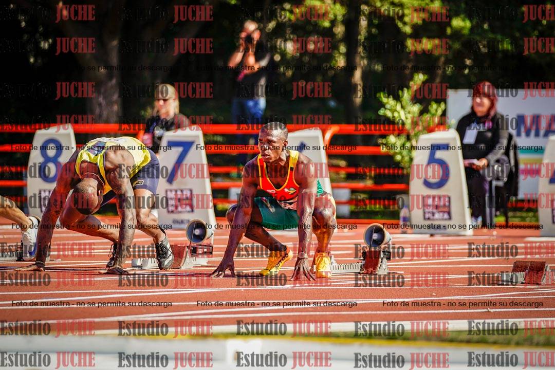 Fotos de los 100 m de varones