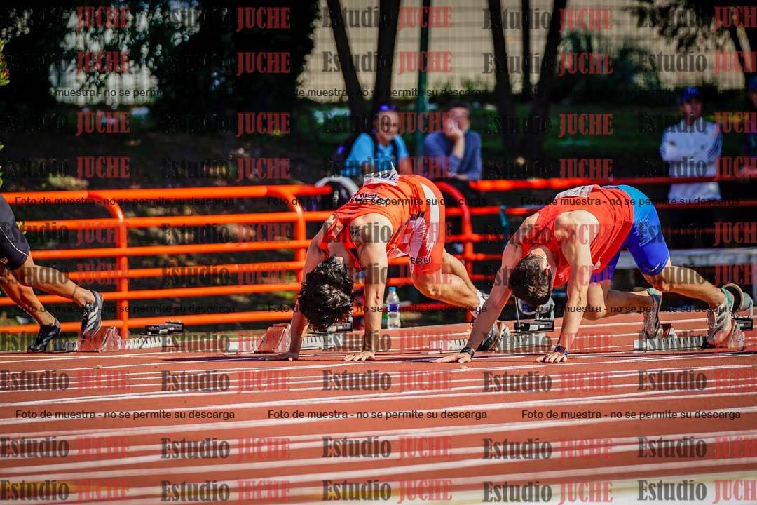 Fotos de los 100 m de varones
