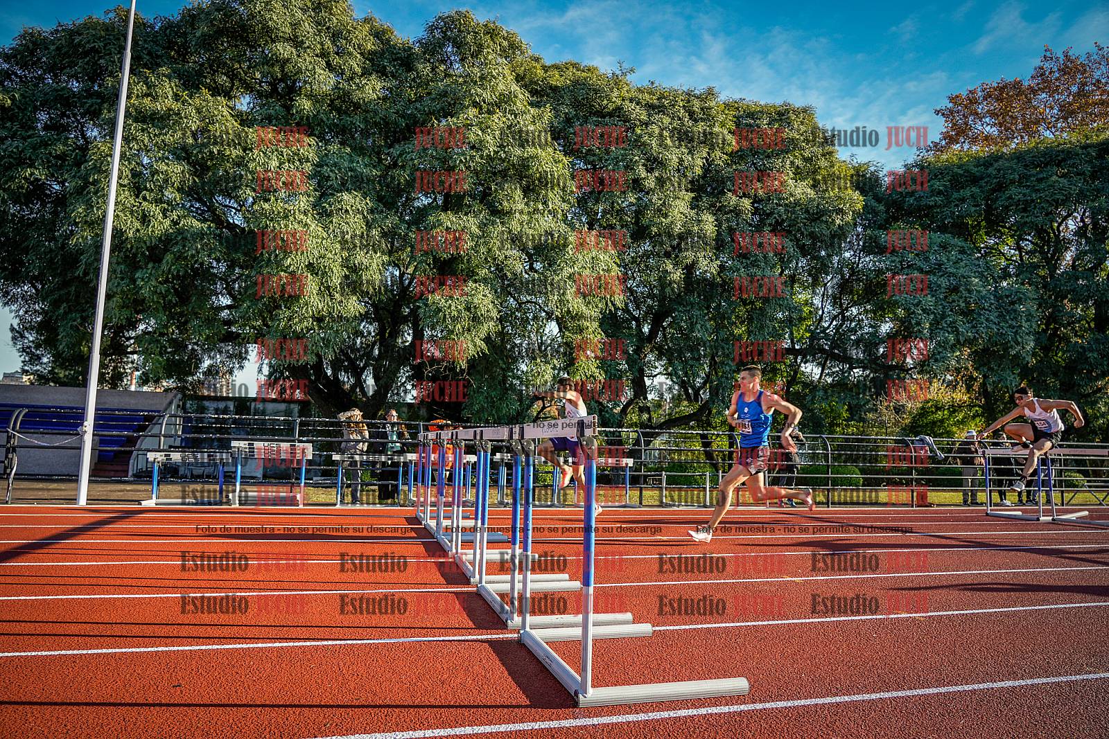 Fotos de los 110 m con vallas de varones - decatlón 6