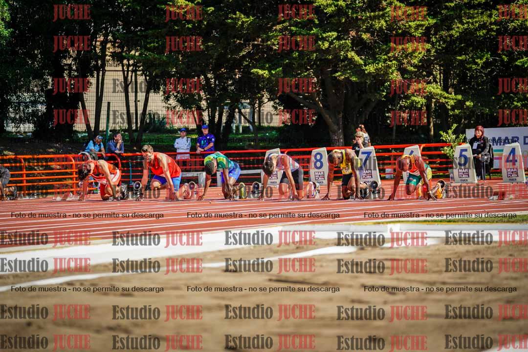 Fotos de los 100 m de varones