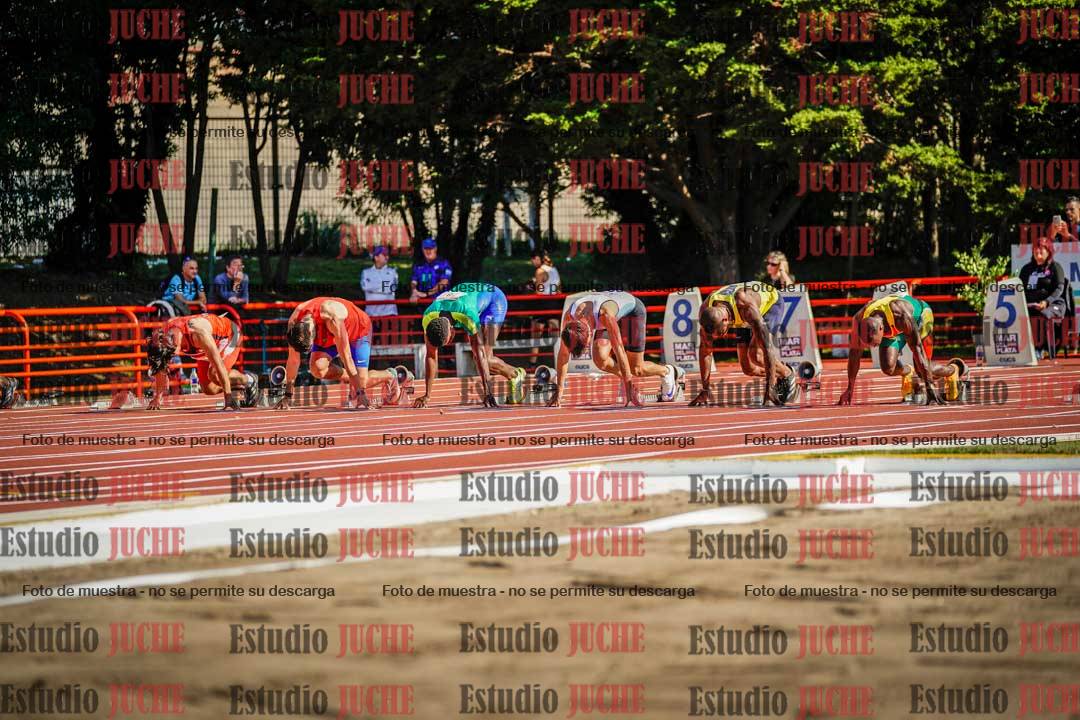 Fotos de los 100 m de varones