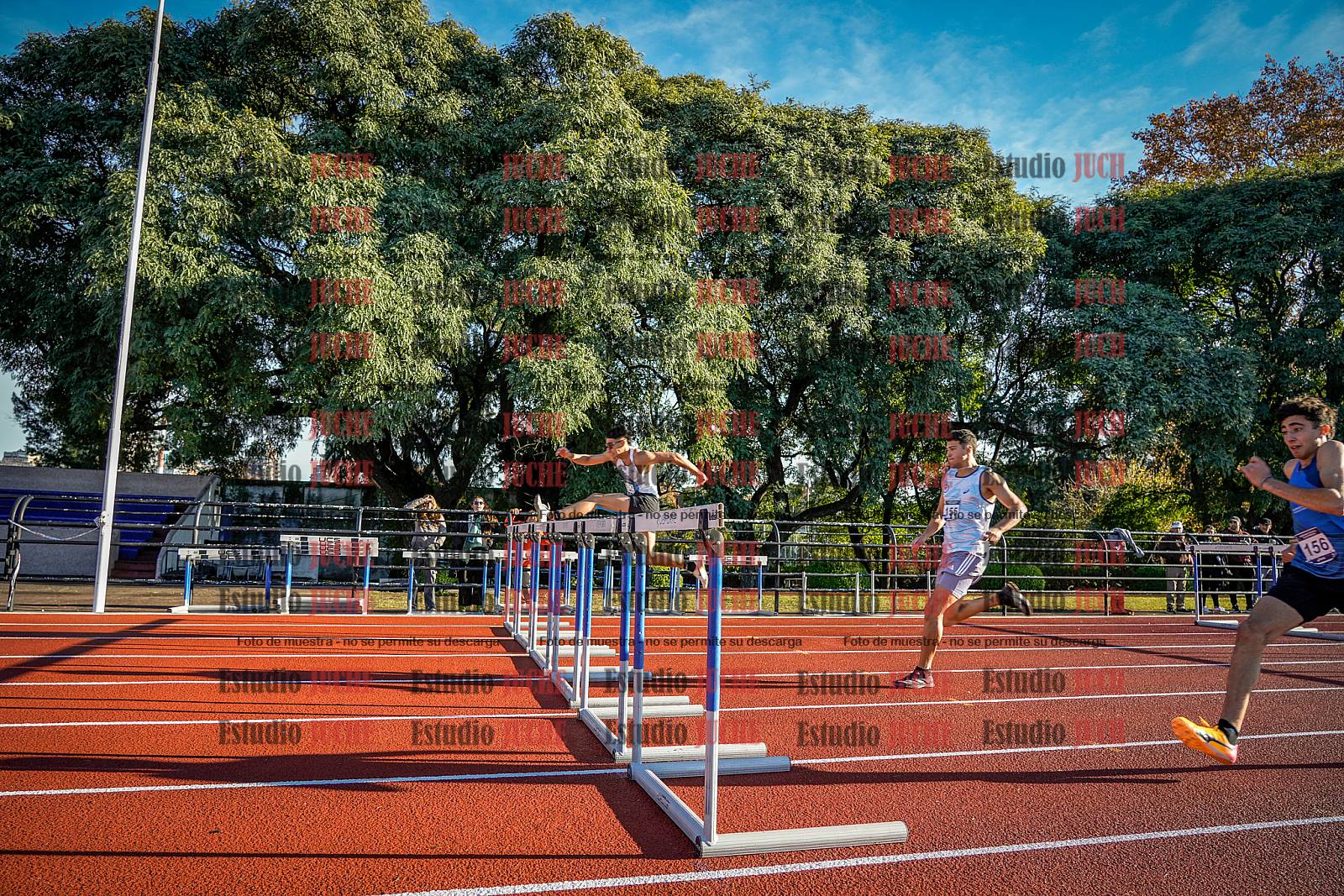 Fotos de los 110 m con vallas de varones - decatlón 6