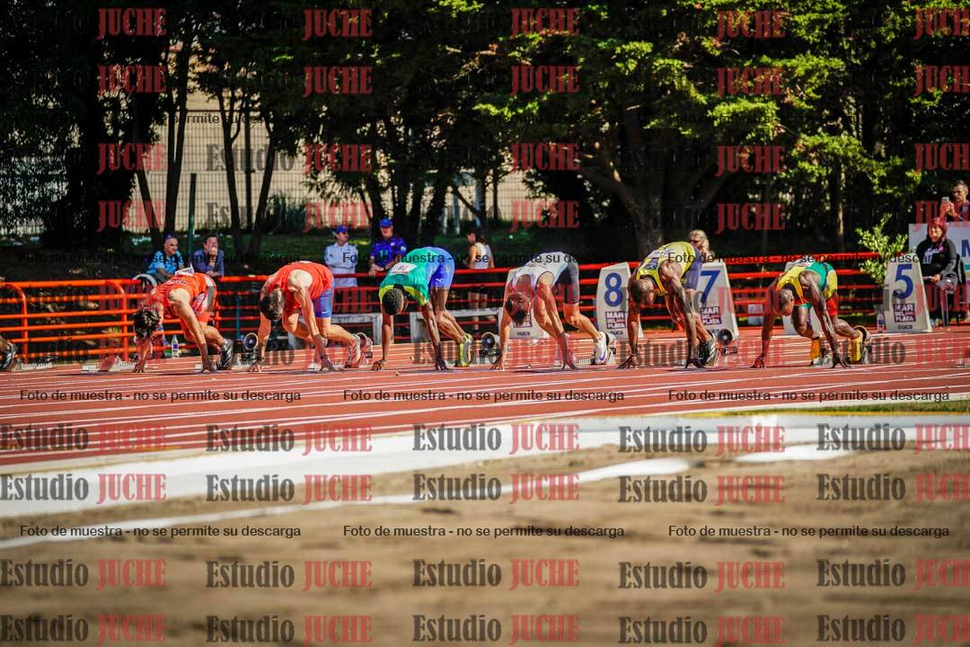 Fotos de los 100 m de varones