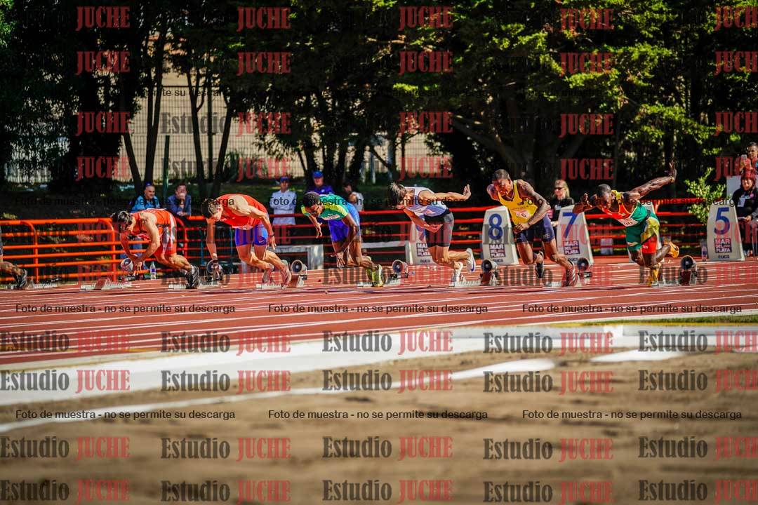 Fotos de los 100 m de varones
