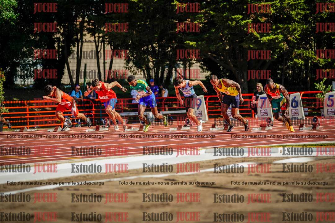 Fotos de los 100 m de varones